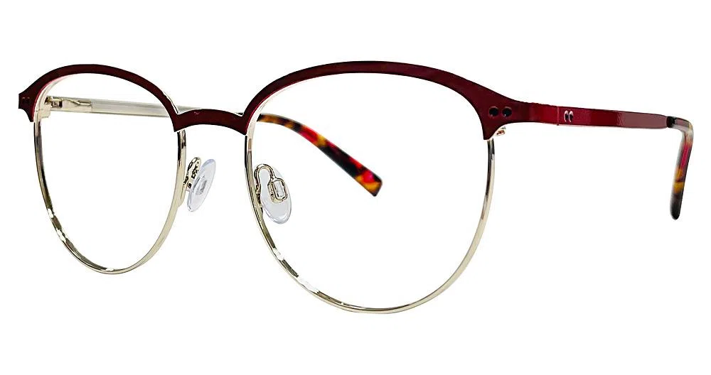 Daisy Fuentes DFGessica Eyeglasses - Red/gold
